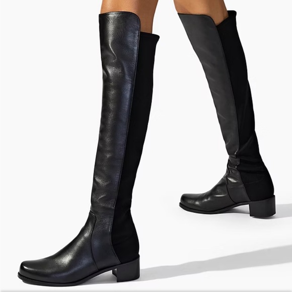 Stuart Weitzman 50/50 Leather Over the knee boots - Picture 4 of 11